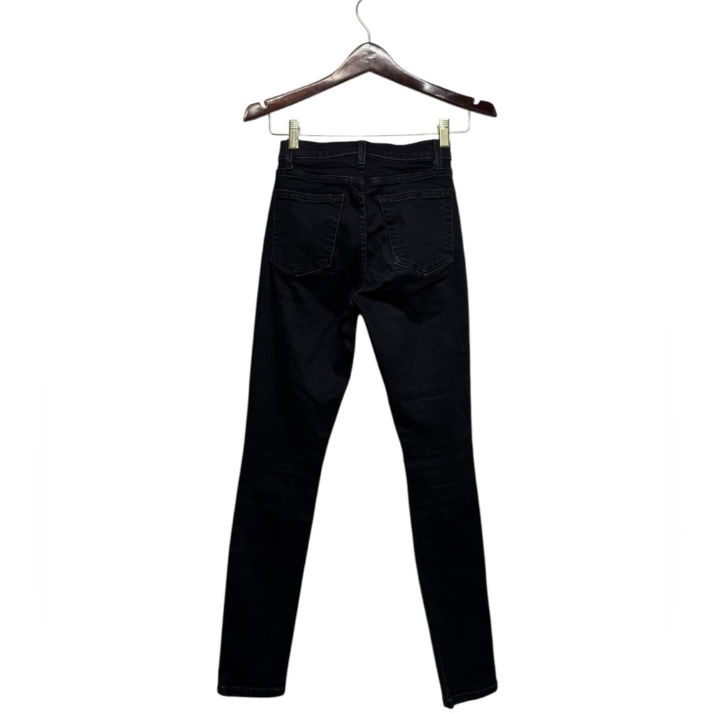 REFORMATION High & Skinny Jean Faded Black Destroyed 23 - Picture 7 of 9